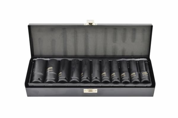 AWTOOLS SÆT MED SLAGSTØTNINGER 1/2" 11 stk. 10-24mm SORT LINJE