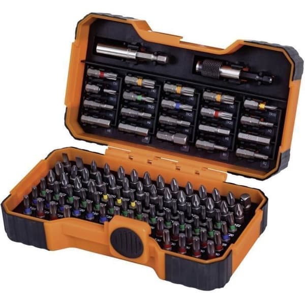 Skruvbitsset - BAHCO - 59/S100BC - 100 delar - Svart - Kompatibel med spårskruvar och TORX®