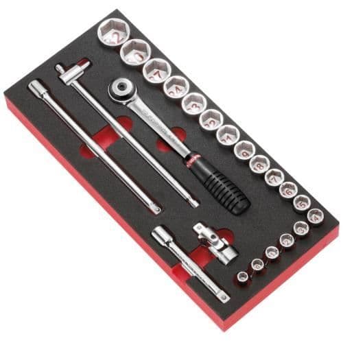 1/2 '' skummodul med sexkant och Facom MODM.S1A tillbehör