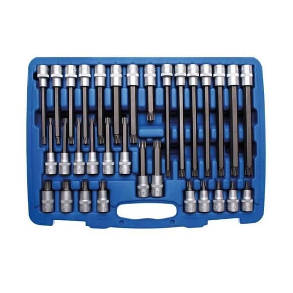 Bitshylsset 12,5 mm (1/2") Splinesprofil (för Ribe) 32 stycken