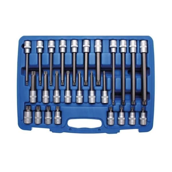 Bits hylsa set 12,5 mm (1/2") invändiga flera tänder (för XZN) 26 stycken