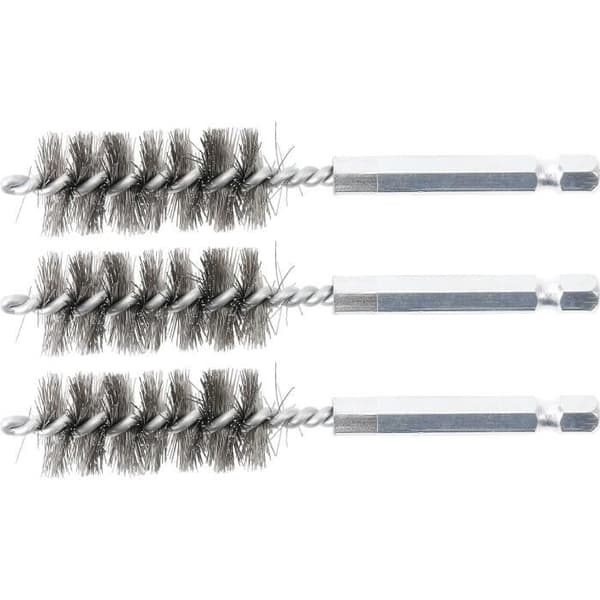 Stålborste - BGS - 3078-17-S - 3 delar - 17 mm - 6,3 mm (1/4'')