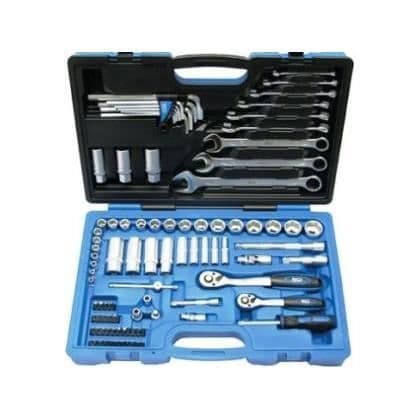 Sexkantsuppsättning 6,3 mm (1/4") + 10 mm (3/8") tum 92 delar