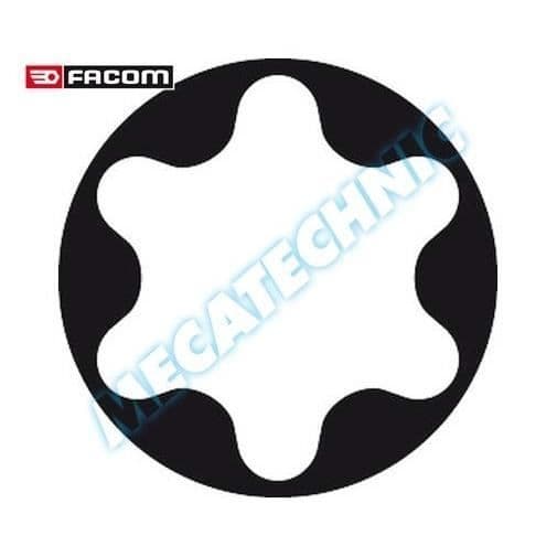 Set med 3 standardbitar serie 1 Torx T20-25-30 Facom EX12.J3