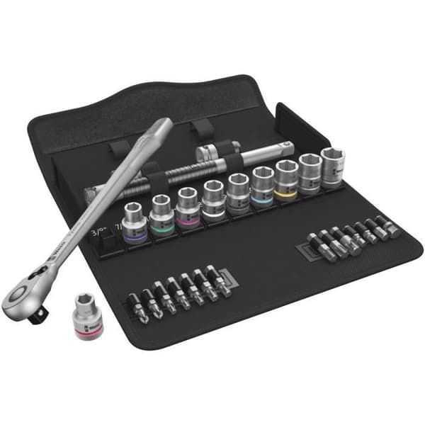 Zyklop Metal Wera 8100 SC 11 spärrsats - 1/2" drivning - imperialistiskt system - 28 delar