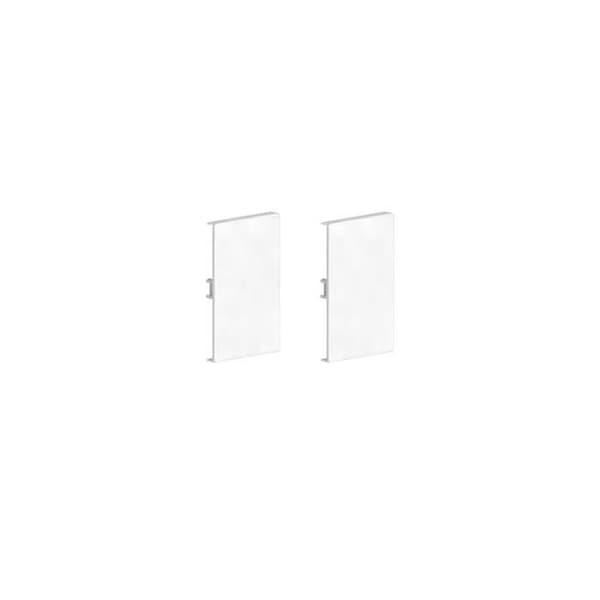 PACK 2 AVSLUTNINGSÄNGEN FÖR ELEKTRISK KANAL 65X100MM VIT