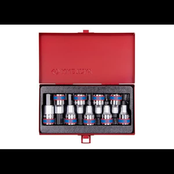 Box med 6-punktsuttag KING TONY 4110PR - Set med 9 - 1/2 tum
