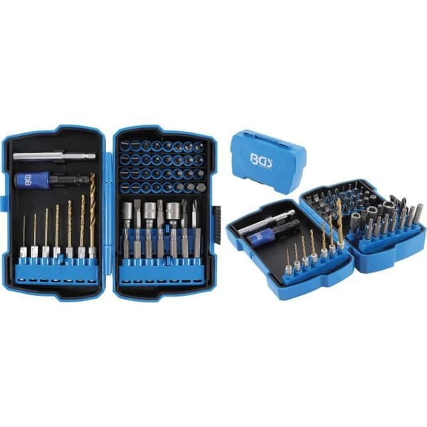 Spelset för borrar och bitar - BGS - 4811 - 55 delar - Kromvanadium stål - 6,3mm (1/4'')