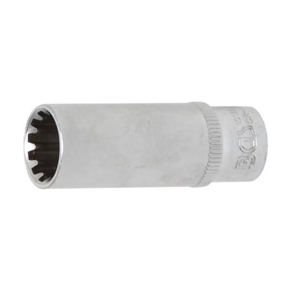 Nyckelhylsa, Gear Lock, djup 6,3 mm (1/4") 12 mm