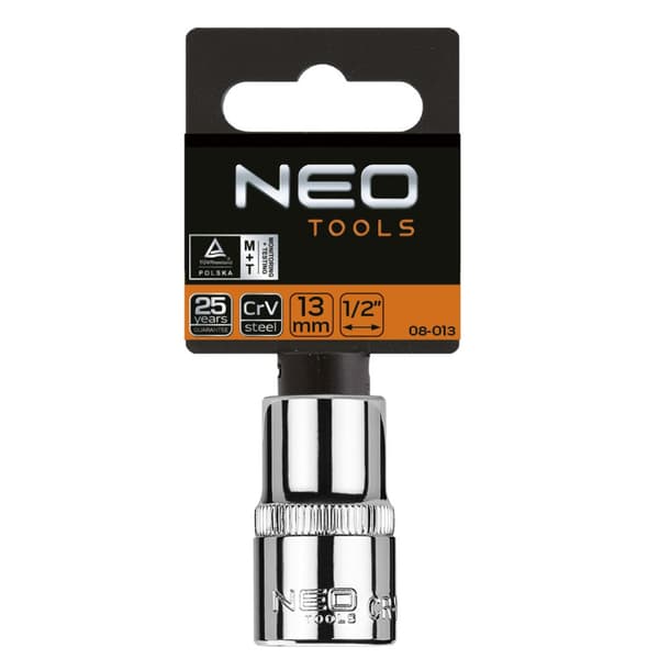 1/2" sekskantfatning, 8 mm, Superlock