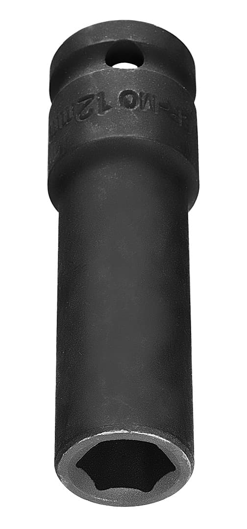 Slaghylsa 1/2" lång, 12 x 78 mm, Cr-Mo