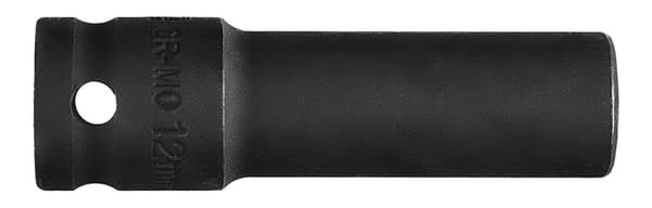 Slaghylsa 1/2" lång, 12 x 78 mm, Cr-Mo