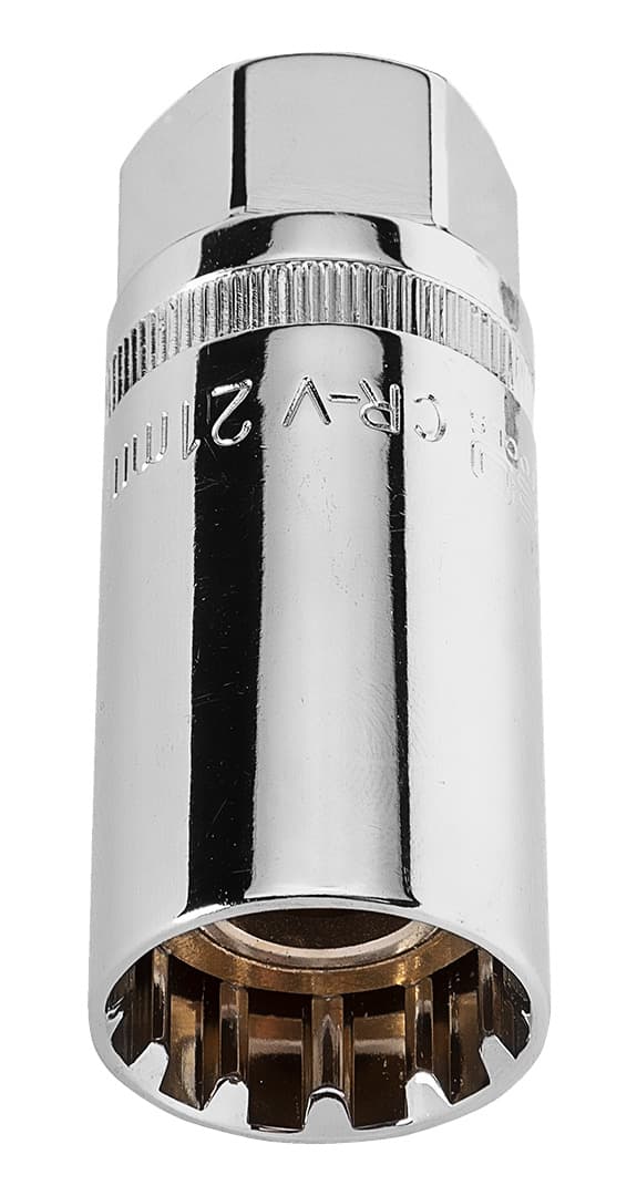 Tændrørsfatning 1/2", 21 mm