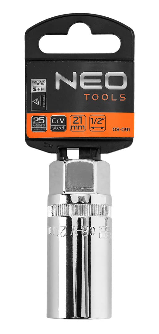 Tændrørsfatning 1/2", 21 mm