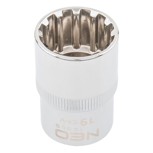 Spline-hylsa 1/2", 19mm