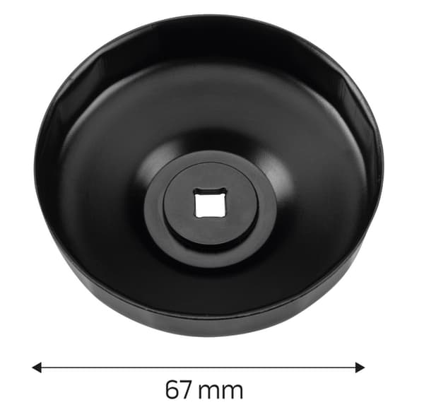 Oliefilter fatning 67 mm, 14 vinkel