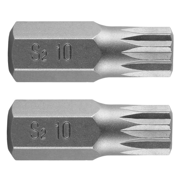 Splinespids M10 x 30 mm, S2 x 2 stk.