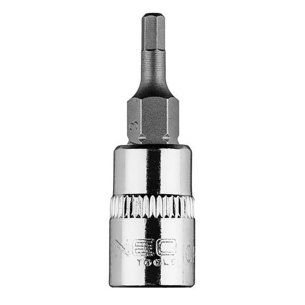 H3 sekskantet bit på 1/4" fatning, kort, 37 mm