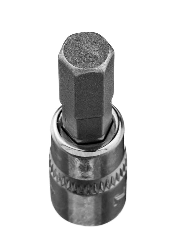H7 sekskantet bit på 1/4" fatning, kort, 37 mm