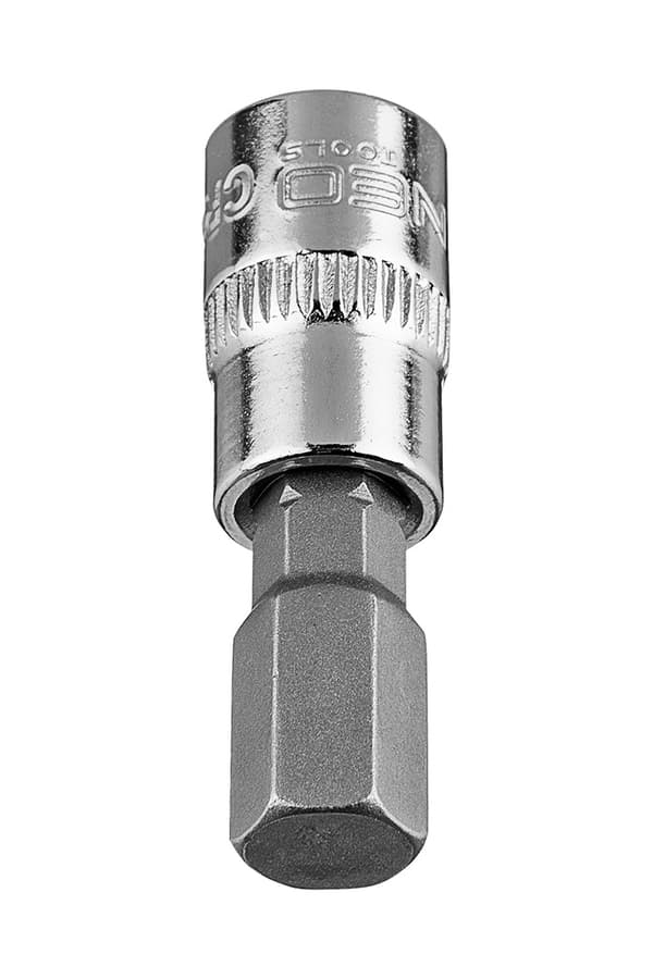 H8 sekskantet bit på 1/4" fatning, kort, 37 mm
