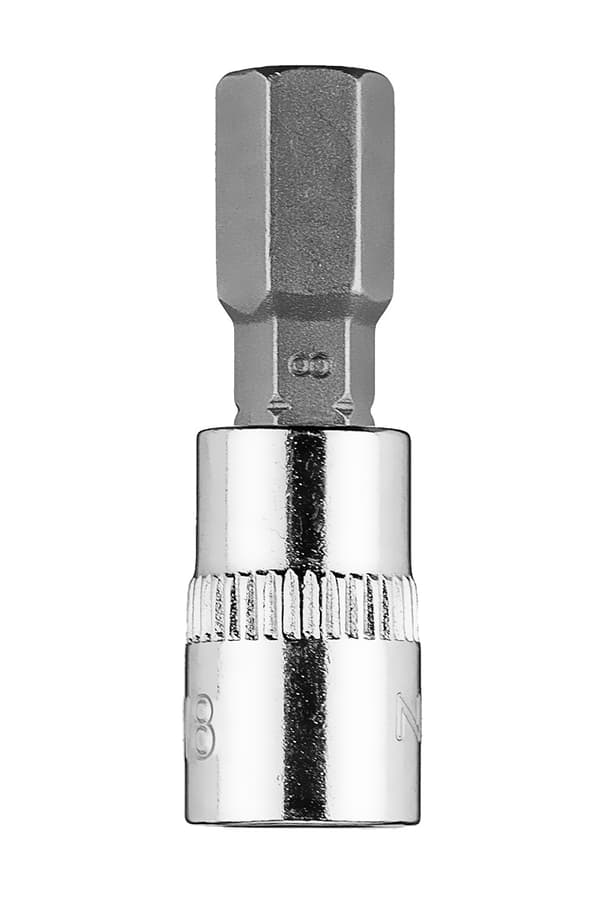 H8 sekskantet bit på 1/4" fatning, kort, 37 mm
