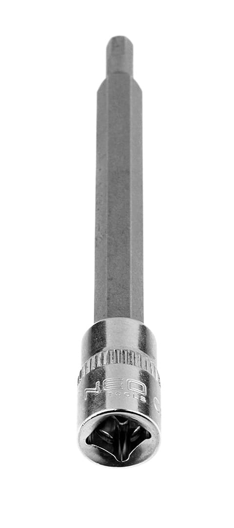 H4 sexkantsbits på 1/4" hylsa, lång, 87 mm