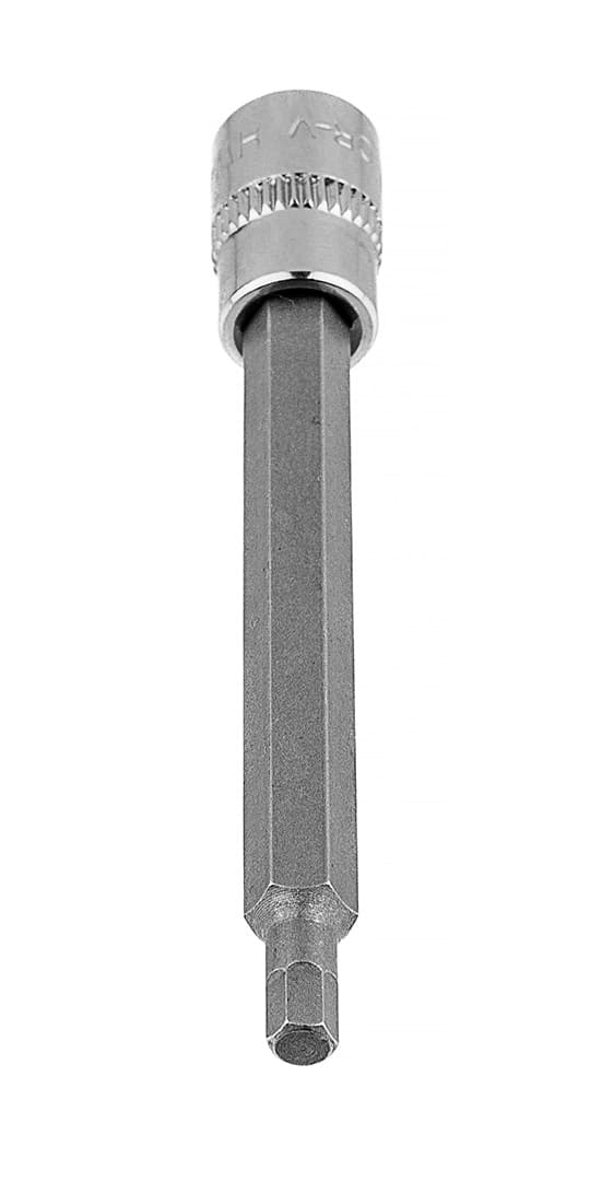 H4 sexkantsbits på 1/4" hylsa, lång, 87 mm