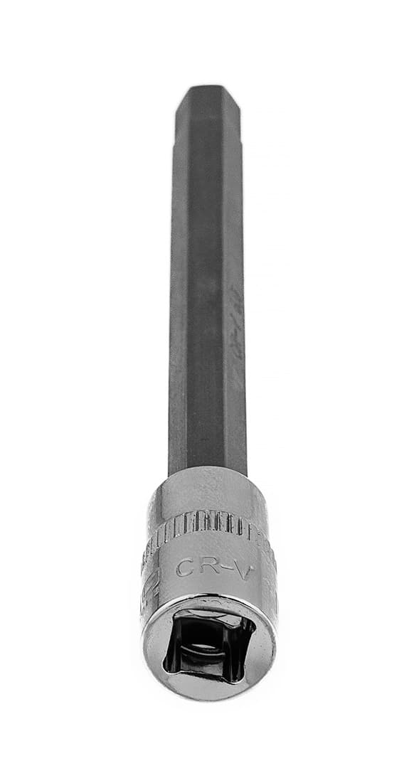 H6 sekskantet bit på 1/4" fatning, lang, 87 mm