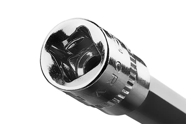 H7 sekskantet bit på 1/4" fatning, lang, 87 mm
