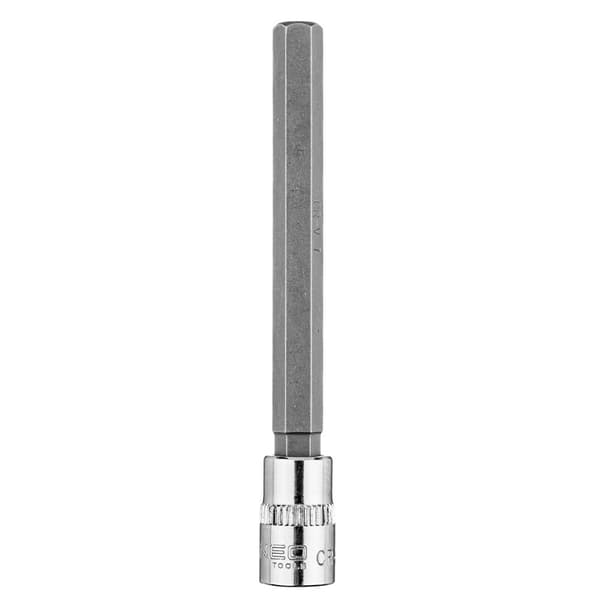 H7 sekskantet bit på 1/4" fatning, lang, 87 mm