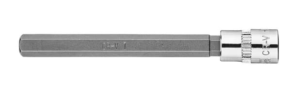 H7 sekskantet bit på 1/4" fatning, lang, 87 mm