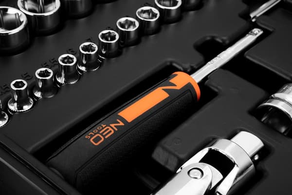 Hylsnycklar, 1/4", 1/2", CrV, set om 94 st