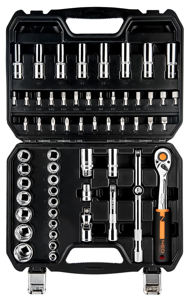 Topnøgler 1/2", sæt af 58, CrV