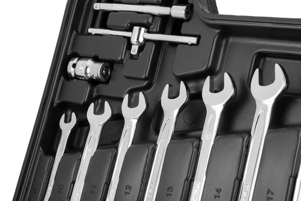 Topnøgler 1/2", 1/4", sæt af 82, CrV