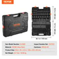Miniatyrbillede 2 af 2: Impact Socket Set, 130 dele, Holdbart Cr-Mo legeringsstål,130 stk.