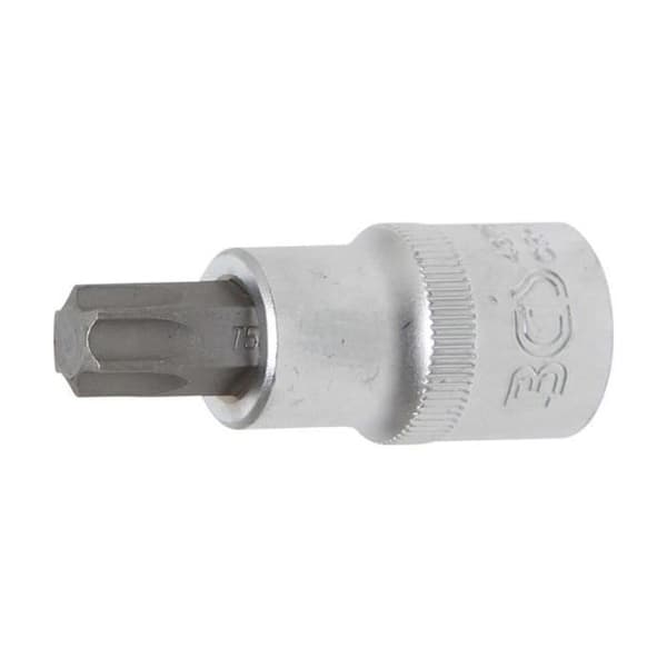 Bitshylsa - BGS TECHNIC - 12,5 mm (1/2") T-profil (för Torx) T55 - Krom-vanadinstål