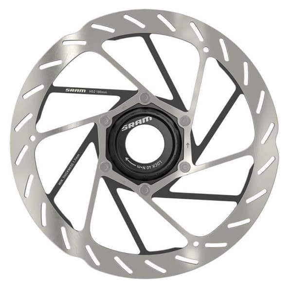 Bromsskiva stålskruvar ingår Sram HS2 Centerlock - silver - 180 mm