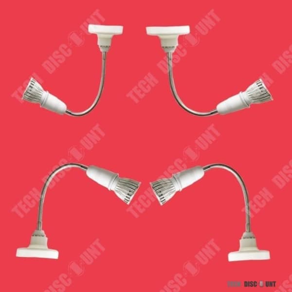 TD® Pvc Lamphållare Sängbord Inomhus Kontor Läsklämma Glödlampssockel E27 Strömbrytare Dekoration Flexibelt hemljus