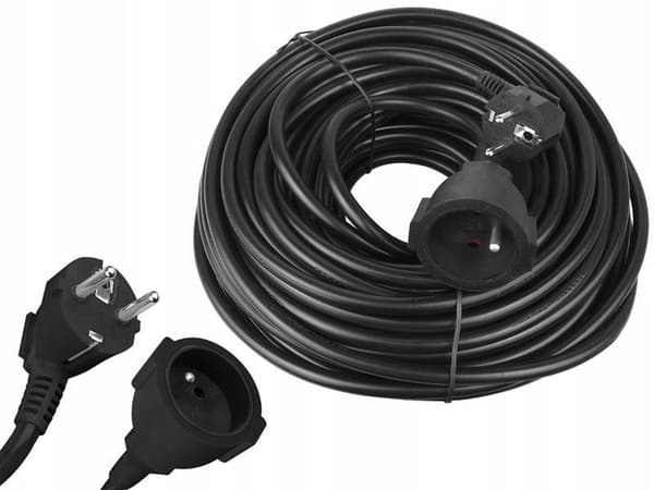 ELEKTRISK TRÄDGÅRDSFÖRLÄNGNINGSSLAD 50M IP44 3x2,5 TJOCK FÖR JULGRANSLJUS