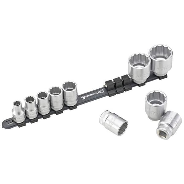 Hylssats - Stahlwille - 50/10-12918 - 10 delar - HPQ ® högpresterande stålförkromad