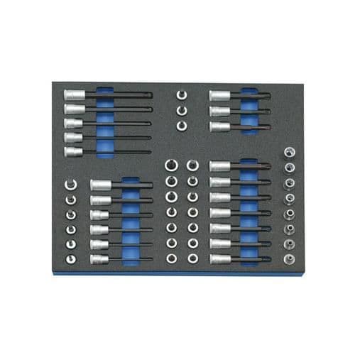 Gedore 3-8" uttagssats i verktygsmodul CT 2-4, 52 delar artikelnummer 2016508