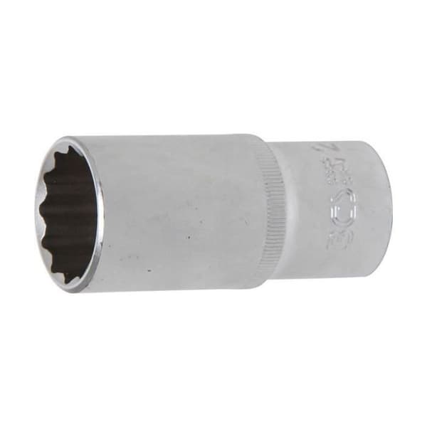 Skiftnyckel, 12-punkts, djup 12,5 mm (1/2") 27 mm