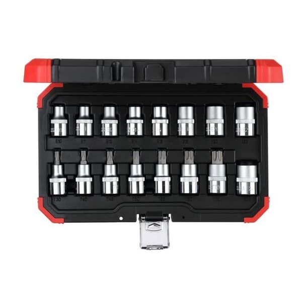 Gedore röd Socket set 1-2" TX, 16 delar - 3300009