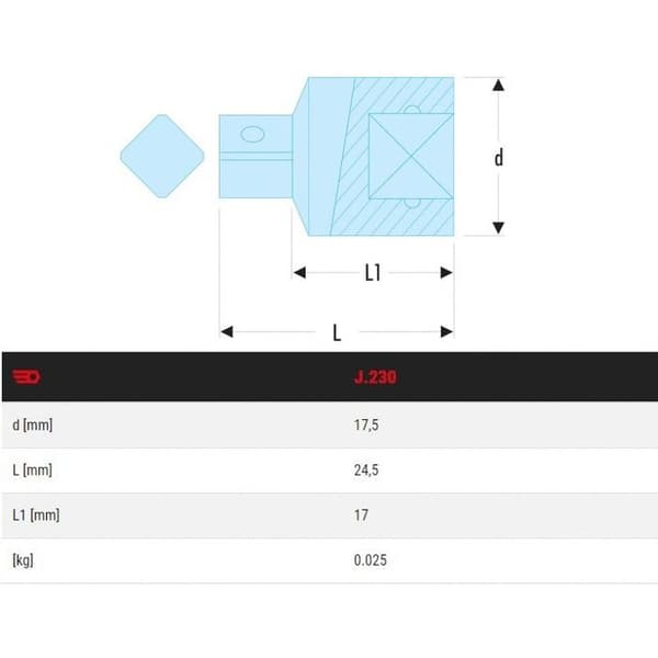 Reducerare F3/8'' till M1/4'' - FACOM - J.230