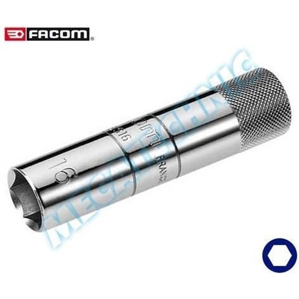 Facom B.S16A1 1/2" fyrkantshylsor för 16, 18 och 21 mm tändstift