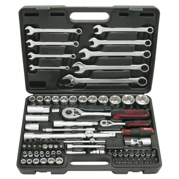 KSTOOLS 82 st uttagssats - F6 1/4'' - 1/2'' - CHROMEmatta