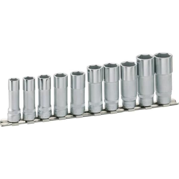 Hylssats - HAZET - 880LG-10H - 10 stycken - 3/8" drivning - Externt sexkantigt uttag