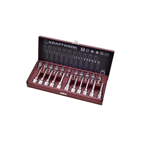 Bitsocket set - KRAFTWERK - 2026 - 22 delar - Hex och XZN - Kvalitetsverktyg