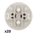 Miniatyrbild 4 av 6: Bygglampor - Zenitech - E27 - Paket med 20 - Färg Vit - Utan ring