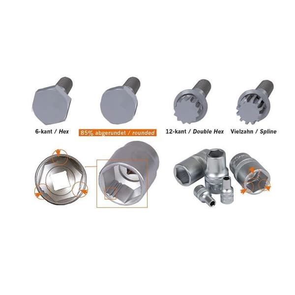 Projahn Nyckel- och socketset Xi-on 1/4''-1/2'' 54 delar - 4131
